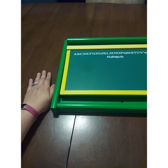Playskool Chalk Board magnetic dry erase board vintage learning homeschool HTF - Picture 8 of 11